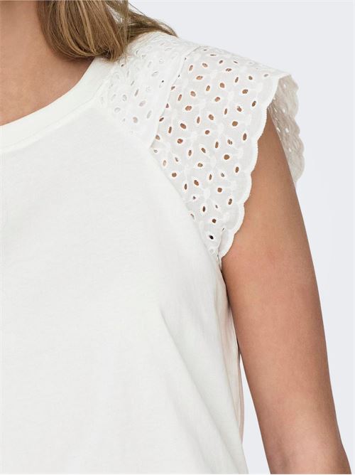 ONLXIANA LIFE S/S MIX TOP JRS ONLY | 15319632/Cloud Dancer